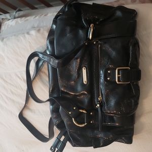 Michael Kors Black shiny leather handbag